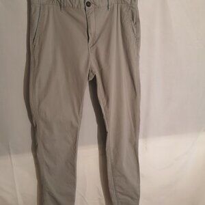 Mountain Ridge Men's Size 34 Waist Grey Cotton Casual Pants